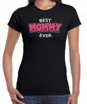 Best mommy ever moederdag cadeau t shirt shirt zwart voor dames