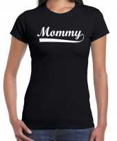 Mommy t shirt zwart voor dames moederdag cadeau shirt mama